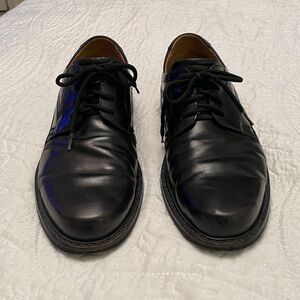 ECCO Men’s Black Lace Up Dress Casual Shoes Arch Support Size 46 Extra Width